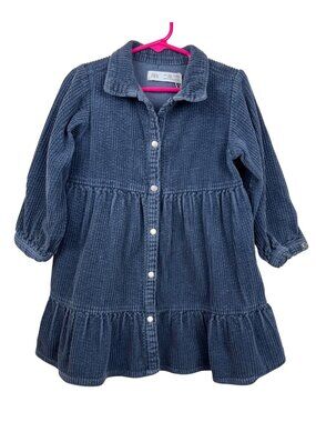 Zara Tiered Corduroy Dress